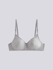 Loungeista 3pcs/Pack Women's Comfortable Sleep Bra, Multi-Color, Wireless, Soft Cup, Small Chest, Solid Color, Cotton Material - Multicolor - View 8