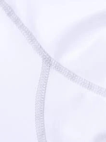 Driftmere Men's Turtleneck Compression Shirt Long Sleeve Quick Dry Breathable Stretch Athletic Base Layer For Running Gym Fitness Workout Sun Protection White - White - View 8
