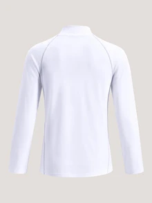 Driftmere Men's Turtleneck Compression Shirt Long Sleeve Quick Dry Breathable Stretch Athletic Base Layer For Running Gym Fitness Workout Sun Protection White - White - View 5