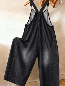 GlowEve CURVE Plus Size Women's Casual Bohemian Print Jumpsuit, Suitable For Spring/Summer Vacation And Daily Wear - Black - View 2