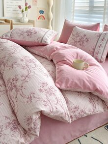 Tabea Home - Cozy Duvet Set - Pink - View 7