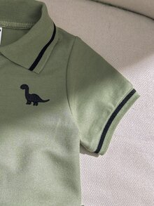 Souflis Souflis Baby Boy / Infant / Toddler Casual Academy Style Polo Shirt + Shorts 2pcs Set, Spring/Summer - Green - View 7