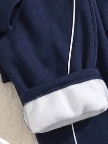 Boys Casual Style With Large Letter Print Hoodie Long Sleeve Sweatshirt Set, Suitable For Daily Wear Birthday, Back To School, Outings - Multicolor - View 6