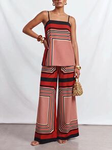 Zivah Women's Modern Commute Holiday Print 2 Pieces Set - Multicolor - View 4