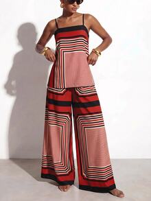 Zivah Women's Modern Commute Holiday Print 2 Pieces Set - Multicolor - View 3