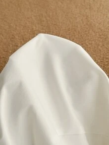Attitoon Women's Solid Color Long Sleeve Button Front Casual Jacket - White - View 8