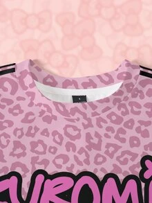 HELLO KITTY AND FRIENDS | SHEIN Women's Cartoon Print Long Sleeve Crew Neck Sweatshirt - White - View 4