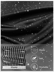 Femmeverse Plus Black Lantern Sleeve Sequins Dress Fall Christmas Formal Evening Cocktail Elegant - Multicolor - View 4