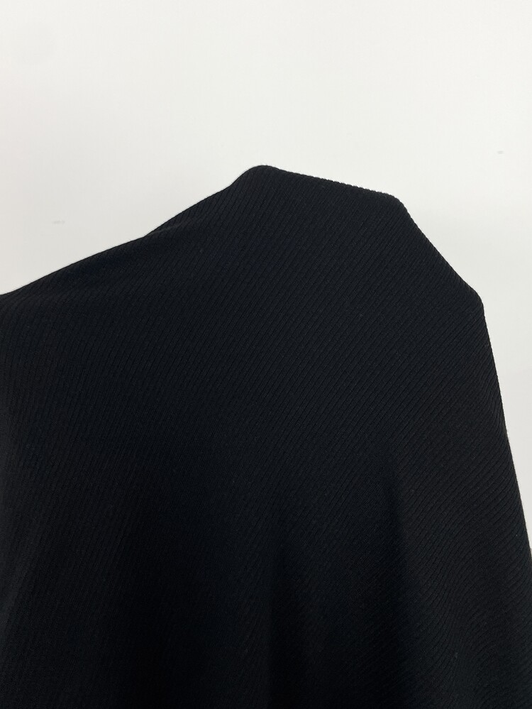 Shapeblank Plus Size Women's Autumn/Winter Fashion Casual Elastic Comfort All-Match Versatile Slimming Round Neck Black, Fall/Winter, Thanksgiving, New Year - Black - View 6
