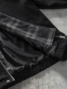 AXEPEAK Men's Zipper Pocket Long Sleeve Jacket For Daily Wear - Black - View 6