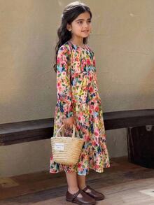Dazy Kids 大童女孩秋季服飾 大號無袖碎花背心洋裝 夏季 - 彩色 - 查看 8