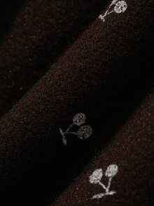 DAZY Bộ đồ mặc ngoài mùa thu cho bé gái tween gồm áo tank top gấu bèo in họa tiết anh đào và quần dài - màu nâu - Xem 18