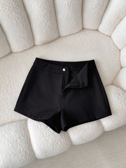 INAWLY Women's Solid Color Simple & Fashionable Pants, Suitable For Summer