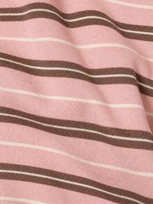 Collagica Collagica Plus Size Women V-Neck Striped Colorblock Casual Everyday Sweatshirt - Multicolor - View 3