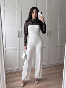 Celisse Winter Women Jumpsuits - White - View 3