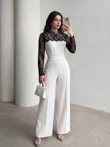 Celisse Winter Women Jumpsuits - White - View 1