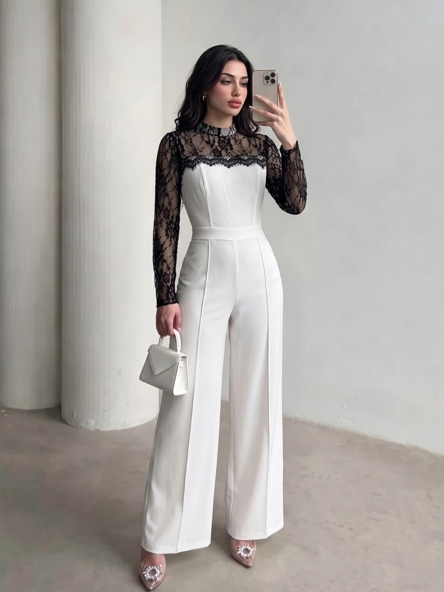 Celisse Winter Women Jumpsuits - White - View 1