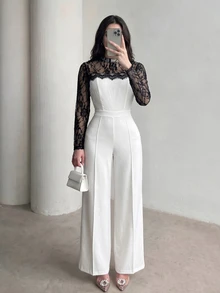 Celisse Winter Women Jumpsuits - White - View 5