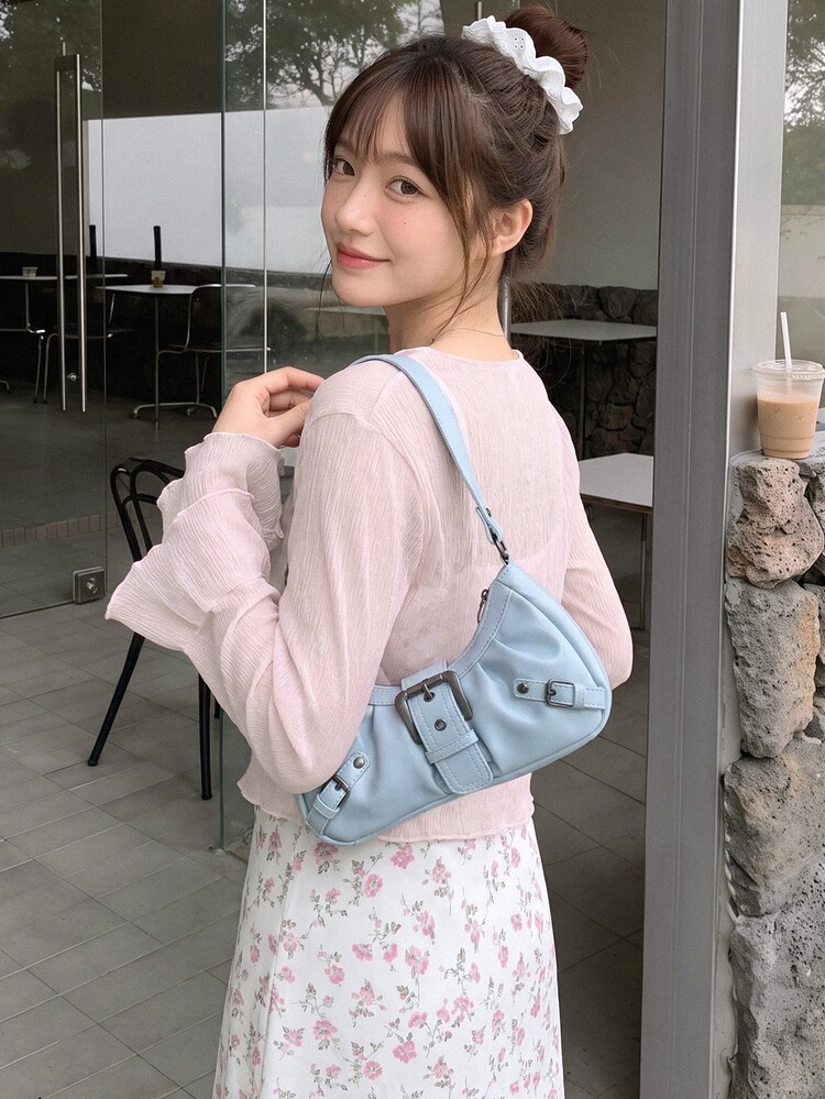 K-Vae Áo khoác cardigan mỏng nhẹ, tinh tế dành cho nữ, kiểu dáng ngắn cài khuy ngọc trai, thích hợp cho mùa hè. - Hồng - Xem 2