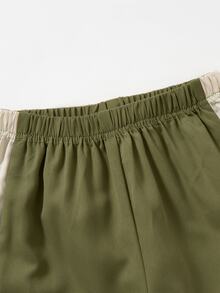 SHEIN Young Boys Outerwear Co-Ords - Army Green - View 7