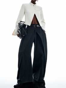 LYSMO Women's Fashion Commute Solid Color Lightweight Blazer Office Wear For Women Going Out Outfits - White - View 4