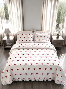 Luxury "Bedspread" Made In Turkey With Soft Touch Good Quality 195*235 With Pillowcase - Creamy White - View 7