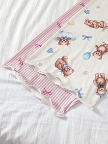 4PCS Teen Girls Pajamas - Multicolor - View 10
