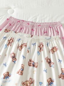 4PCS Teen Girls Pajamas - Multicolor - View 7