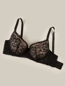 Bralution 1 قطعة حمالة صدر بتنجيد من الدانتيل للمقاسات الكبيرة - متعدد الألوان - مشاهدة 2