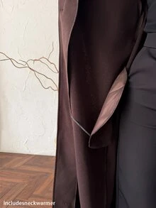 Firerie Women Overcoats,Autumn,Winter - Coffee Brown - View 14
