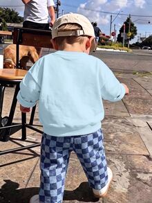 Young Boy Long Sleeve Kids Crew Neck Sweatshirt With Cartoon Pattern, Suitable For Autumn/Winter - Multicolor - View 6