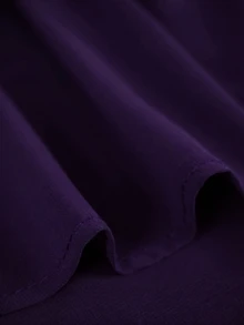 Velvienne 大尺碼透視雪紡多層下擺優雅休閒無袖女款洋裝 - 紫色 - 查看 3