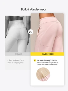 GLOWMODE SoftCalm Modal Line-Up Wide Leg Sweatpant SoftCalm Silky-Smooth Comfy Drawstring Waist Relaxed Fit With Side Pockets Autumn Winter Daily Wear - Pink - View 2