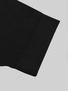 LUMIGAL Minimalist Green Elegant Mature A-Line Dress For Middle-Aged Women - Black - View 7
