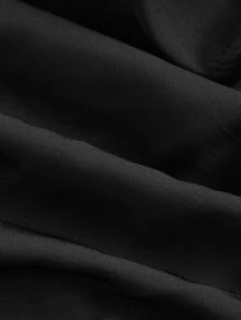 SHEIN MOD 女款黑色復古 80 年代哥德風露肩長洋裝，秋季 70 年代復古哥德風，派對之夜，束腰造型，波希米亞仙女風，慕尼黑啤酒節，萬聖節 - 黑色 - 查看 4