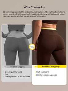Powerista Women's Brown And Yellow Sports Bra Tight 9/10 Leggings Workout Set(Suitable For Workout) Gym Summer Modest Athleisure - Brown - View 4