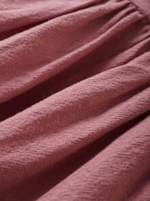 Souflis Souflis Conjunto de 2 piezas para niña bebé en rosa empolvado, elegante, modesto, lindo, para uso diario y casual, ideal para sesiones de fotos de primavera y verano, a juego con la familia - Multicolor - Ver 8