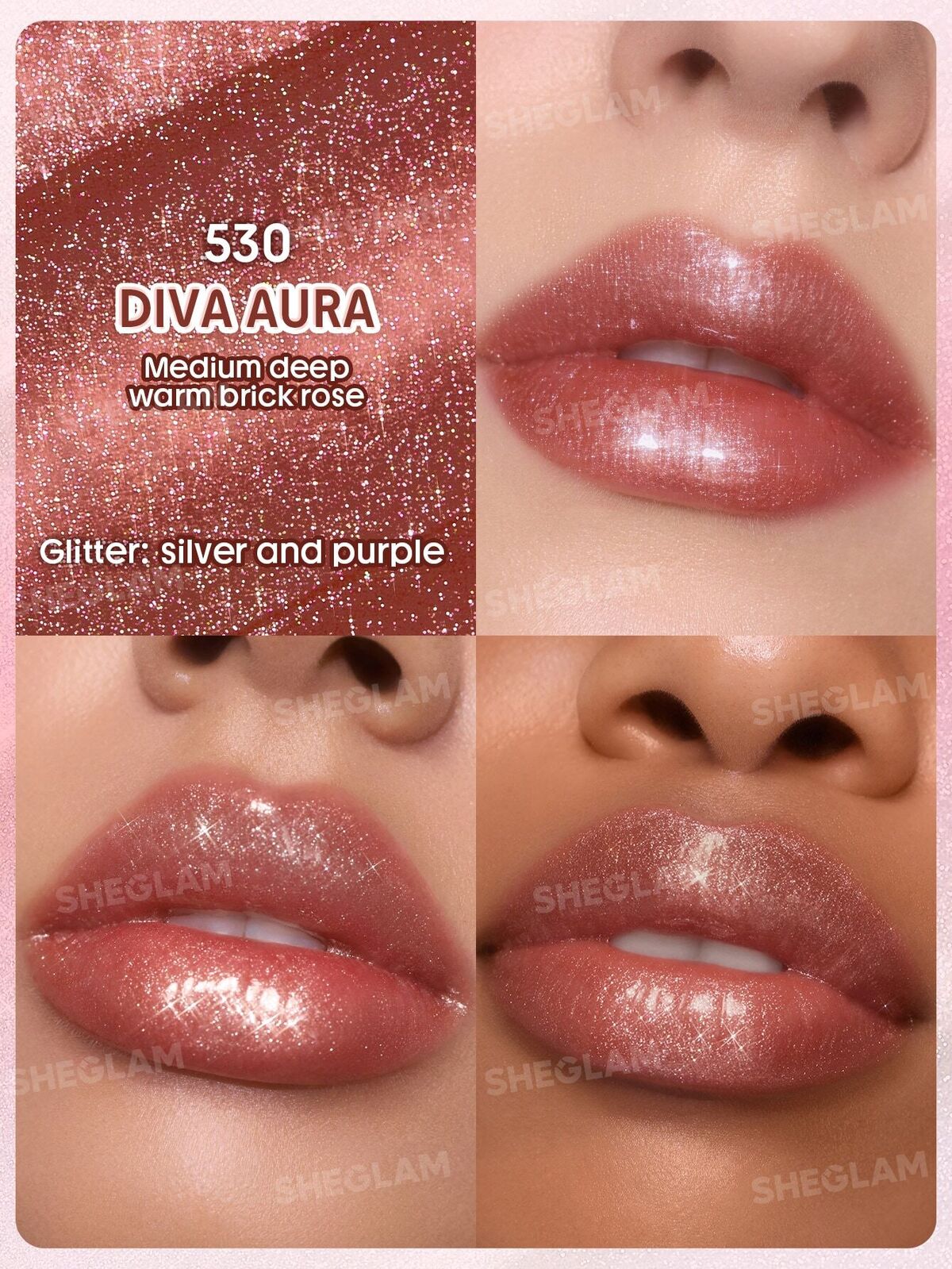 Twinkle Kiss High-Shine Shimmer Lipstick-530-Diva Aura