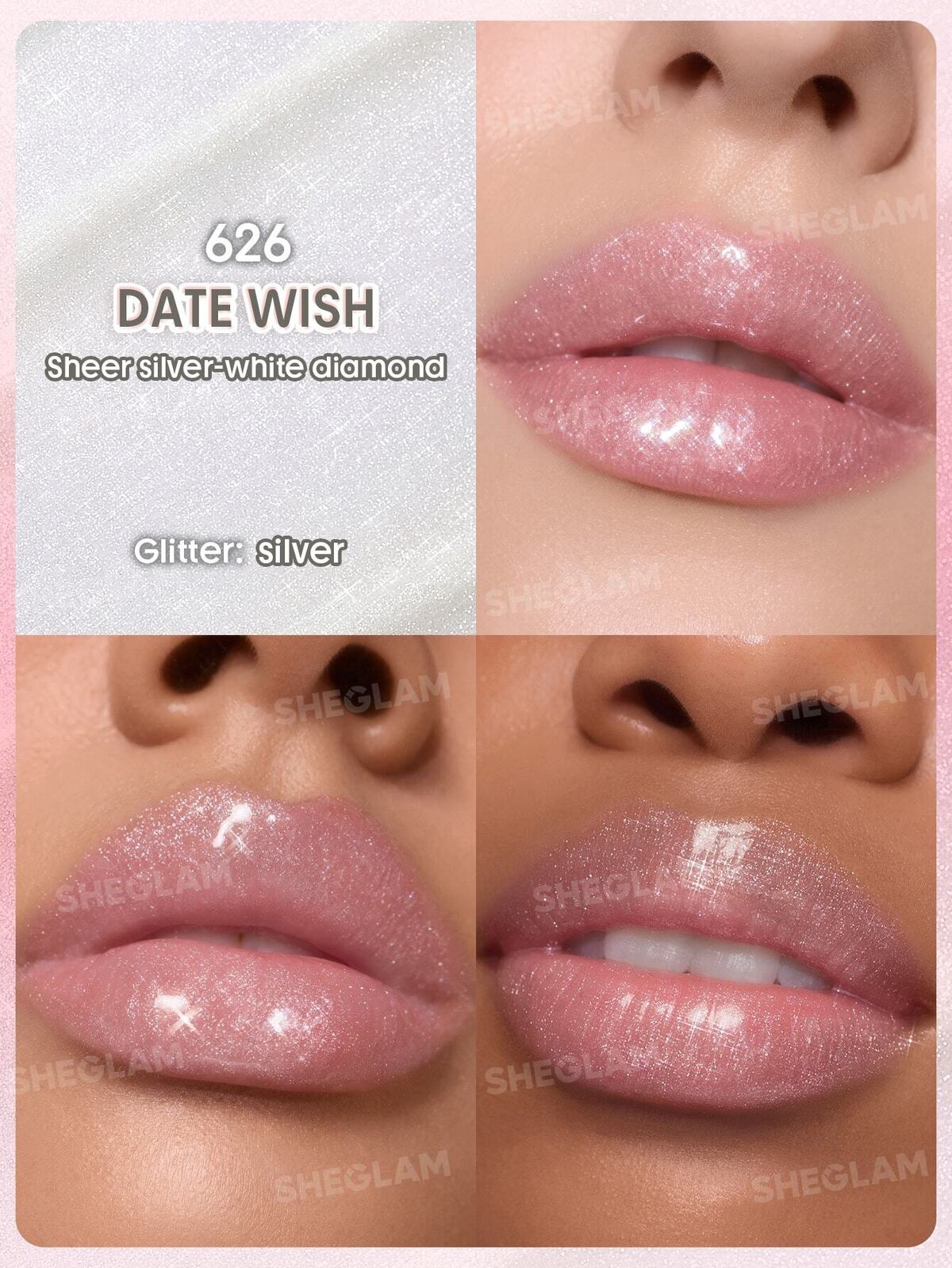 Twinkle Kiss High-Shine Shimmer Lipstick-626-Date Wish