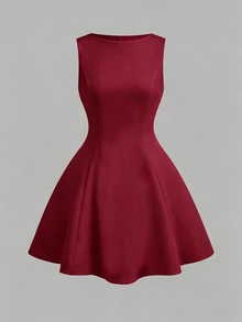Girlism Tween Girl Elegant Dark Red Princess Dress, Suitable For Family Gatherings, Parties Formal, And Events Autumn - Burgundy - View 2