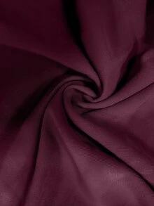 Velvienne Plus Size Elegant Ruffle Hem Streetwear Blouse - Red Violet - View 5
