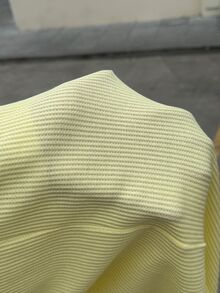 Muchica 大尺碼女款純色圓領短袖T恤與休閒工裝優雅寬鬆長褲2件套居家度假軟黃色夏季 - 鵝黃色 - 查看 7