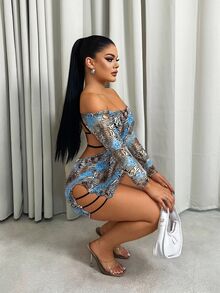 Sirith 女式西部外出露背豹纹性感露背吊带裙、露背裙、露背裙、露背、约会夜服装女式、动物印花、性感 - 彩色 - 查看 5