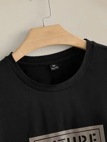 EASEVO Casual Loose Round Neck T-Shirt And Pants Men's Plus Size T-Shirt Set - Multicolor - View 6