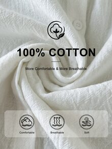 SHEIN 女童優雅刺繡蕾絲花瓣領公主風長袖鈕扣單排扣休閒時尚襯衫，適合校園、度假、旅行、生日派對場合 - 白色 - 查看 2