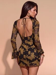 Bluhae Fall Clothes FOR WomenWomen Mini Dresses - Black - View 1