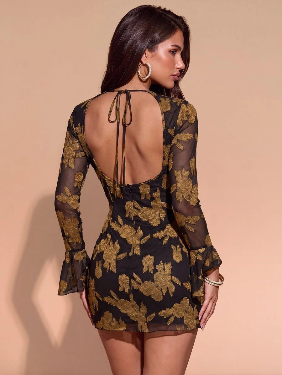Bluhae Fall Clothes FOR WomenWomen Mini Dresses - Black - View 1