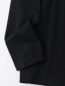 SHEIN 青少年男孩卡通印花白色長袖圓領格紋長褲睡衣套裝，冬季假期睡衣，寬鬆秋季居家服度假狂歡穿搭 - 彩色 - 查看 7