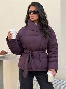 Firerie Women Winter Coats,Autumn,Winter - Red Violet - View 7