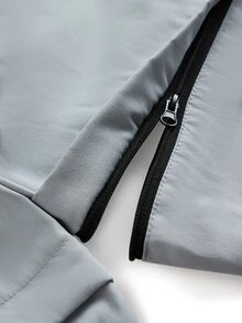 In My Nature Women's Solid Color Zipper Design Straight Leg Loose Outdoor Pants - Grey - View 12